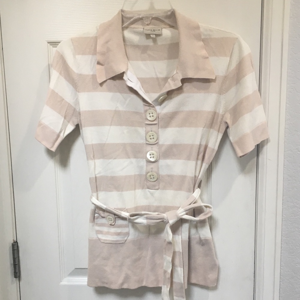Karen Millen Rugby Striped Top